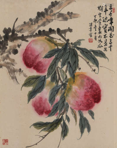 陈半丁 (1876-1970) 三寿图