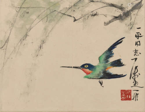 陆抑非 (1908-1997) 花鸟