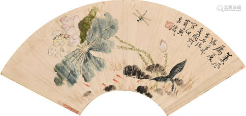 王雪涛 (1903-1982) 荷花蜻蜓