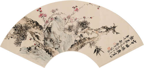 符铁年 (1886-1947) 三友图