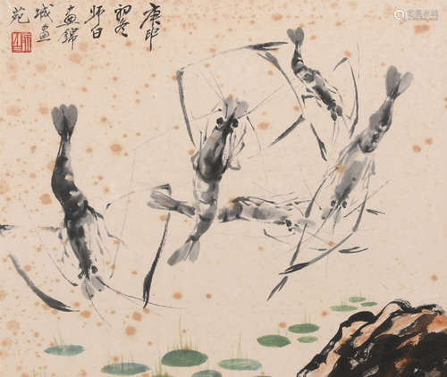 娄师白 (1918-2010) 虾