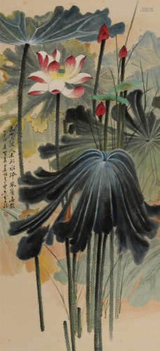 曹大铁 (1916-2009) 荷花