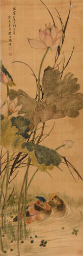赵叔孺 (1874-1945) 荷花鸳鸯