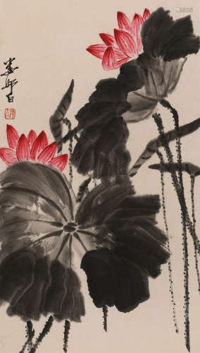 娄师白 (1918-2010) 荷花