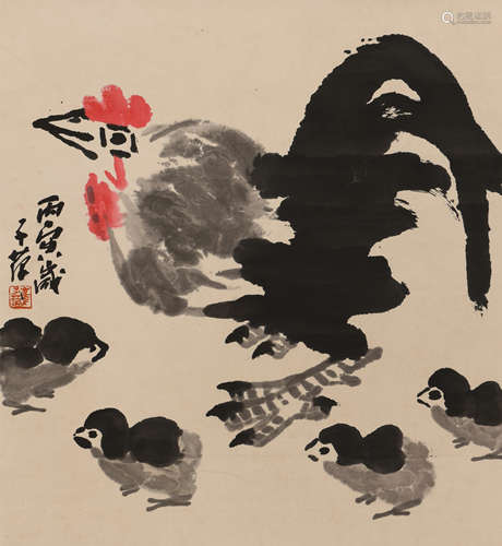 崔子范 (1915-2011) 大吉图