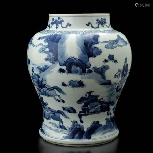 A porcelain vase, China, Qing Dynasty