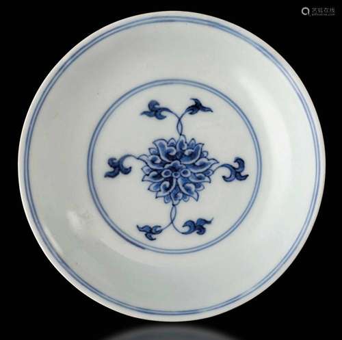 A porcelain plate, China, Qing Dynasty