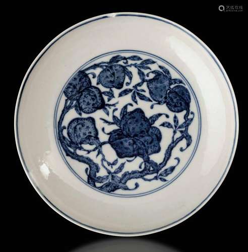 A porcelain plate, China, Qing Dynasty