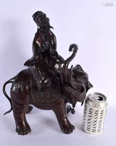 A LARGE 19TH CENTURY JAPANESE MEIJI PERIOD BRONZE OKIMONO mo...