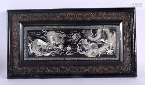 AN EARLY 20TH CENTURY JAPANESE KOREAN MOTHER OF PEARL INLAID...