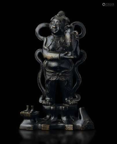 A bronze O'Boy, China, Ming Dynasty, 1600s