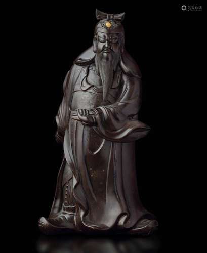 A bronze dignitary, China, Qing Dynasty