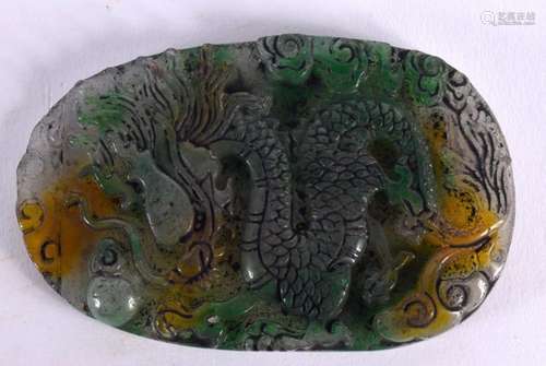 A CHINESE JADE PENDANT 20th Century. 9 cm x 5.75 cm.