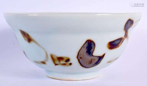 A CHINESE BROWN GLAZED PORCELAIN BOWL 20th Century. 13.5 cm ...