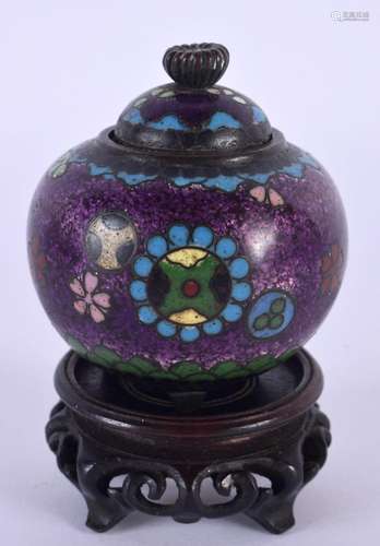 AN EARLY 20TH CENTURY JAPANESE MEIJI PERIOD CLOISONNE ENAMEL...