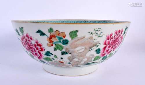 AN 18TH CENTURY CHINESE EXPORT FAMILLE ROSE BOWL Qianlong. 2...