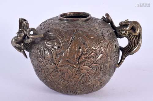 A 19TH CENTURY CHINESE MIXED METAL WATER DROPPER Tang Style....