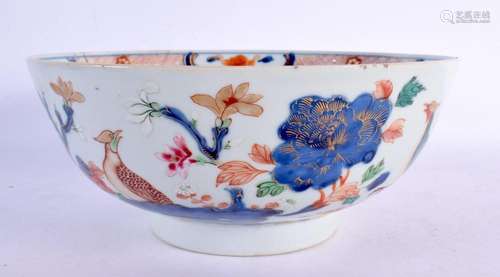 A LARGE 18TH CENTURY CHINESE EXPORT IMARI BOWL Qianlong. 24 ...