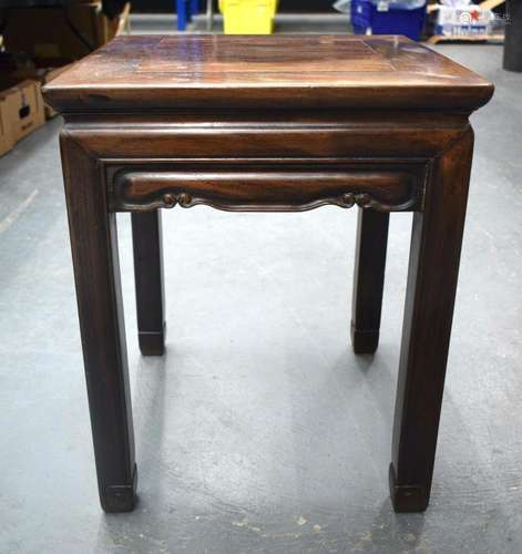 A SMALL 19TH CENTURY CHINESE CARVED HARDWOOD TABLE Qing. 50 ...