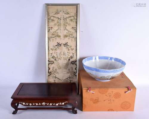 A CHINESE REPUBLICAN PERIOD HARDWOOD MOTHER OF PEARL INLAID ...