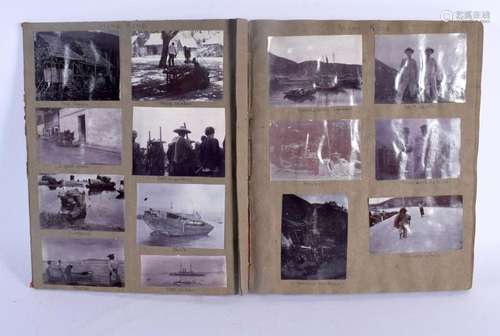 AN EARLY 20TH CENTURY CHINESE PHOTOGRAPH ALBUM approx 200 Or...