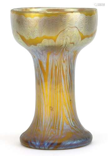 Loetz, Bohemian Art Nouveau Phaenomen glass vase signed Loet...