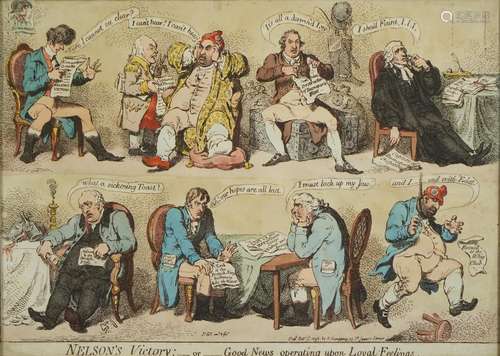 After James Gillray - Nelson's Victory or Good News Oper...