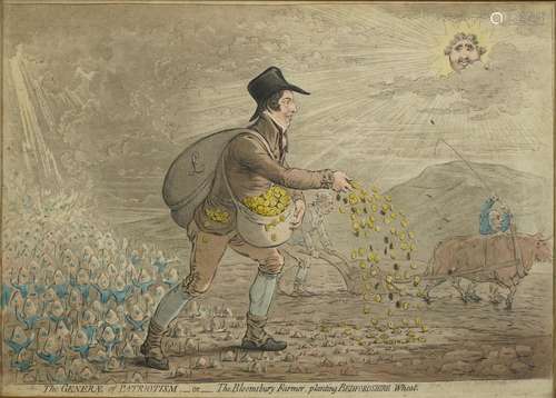 After James Gillray - The Generae of Patriotism or  The Bloo...