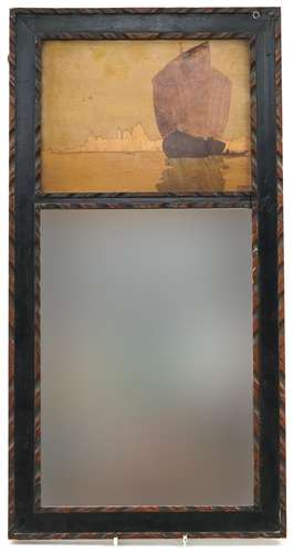 Rowley Gallery, Arts & Crafts rectangular wall mirror wi...