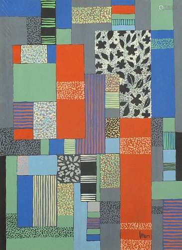 Abstract composition, geometric shapes, European school mixe...