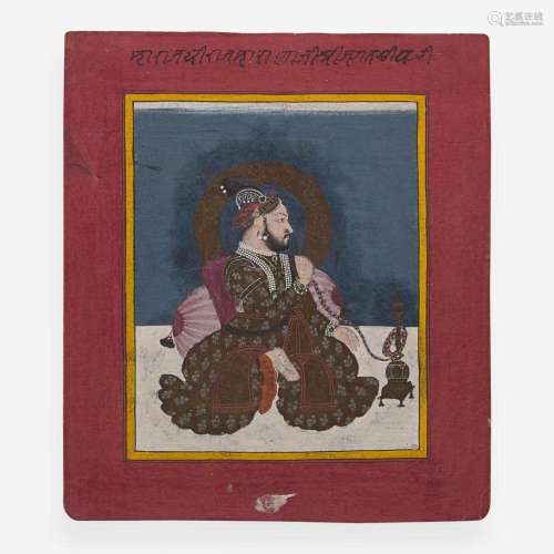 An Indian portrait of Jagat Singh II; and Nata Ragini from a...