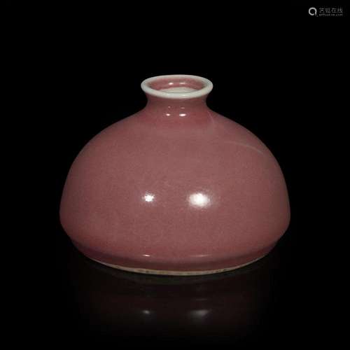 A Chinese copper-red glazed water coupe, Taibo zun 釉里红水丞...