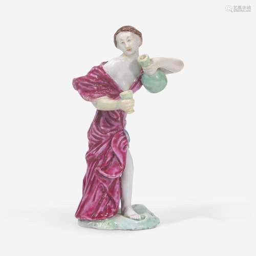 A rare Chinese export porcelain figure of the cupbearer Hebe...