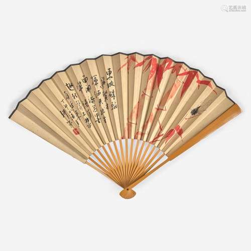 A group of ten fans 扇子十把 20th century 二十世纪