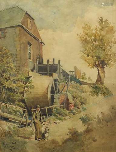 H Higgs 1919 - Polegate Mill, Sussex, early 20th century wat...