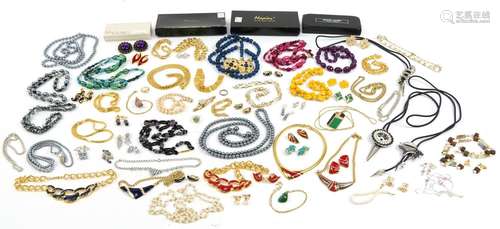 Vintage and later costume jewellery including Napier and a s...