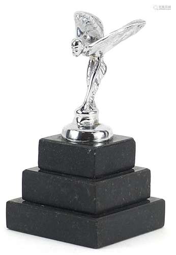 Chromed Rolls Royce Spirit of Ecstasy car mascot style paper...