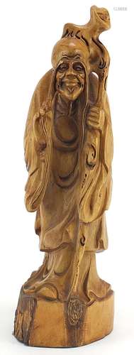 Chinese root carving of an elder, 39cm high