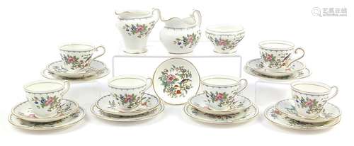 Aynsley Pembroke teaware including set of six trios, the lar...