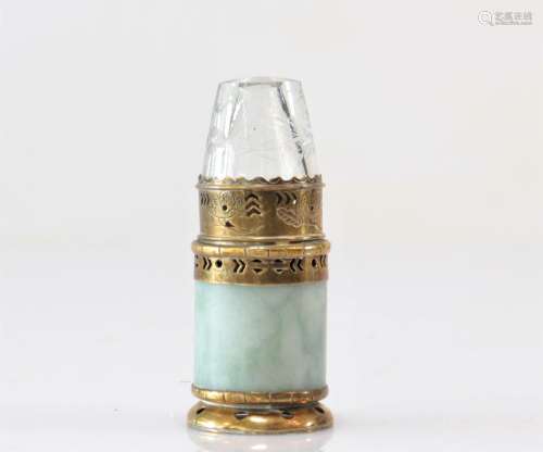 Bague d’arché en jadéite monté en lampe a opiumPoids: 170 gR...
