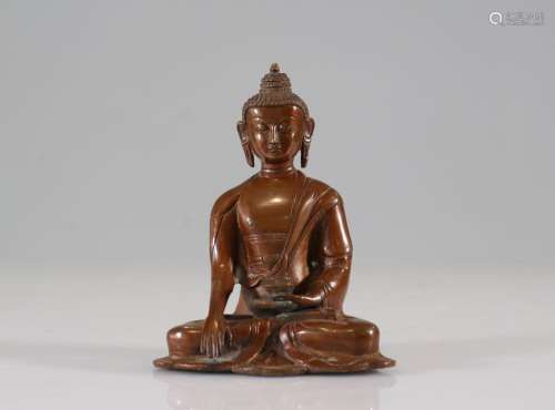 Bouddha en bronze. Epoque QingPoids: 970 gRégion: ChineDimen...
