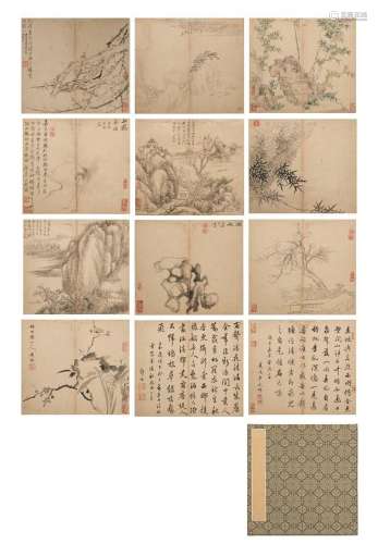 VARIOUS ARTISTS (QING DYNASTY) Paintings and calligraphy