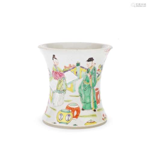 A FAMILLE ROSE VASE SECTION Yongzheng