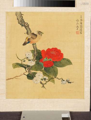 TANG GUANGQI (XIXE SI&#200;CLE) FLEUR ET OISEAU