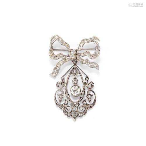 Diamond brooch