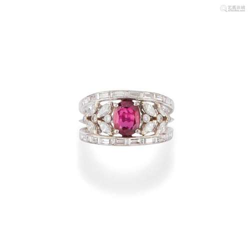 ruby and diamond ring