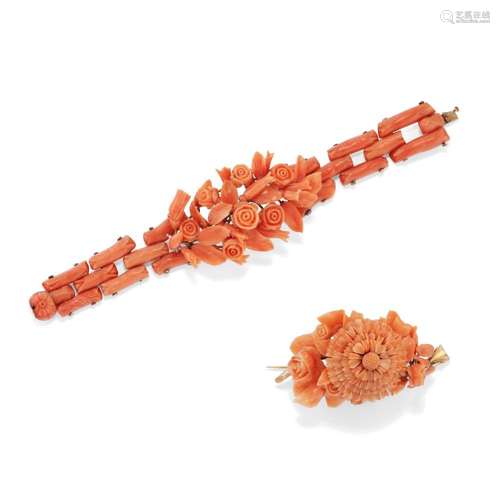 mediterranean coral demi parure