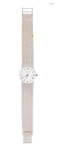 Lady’s 18k white gold watch, universal genève