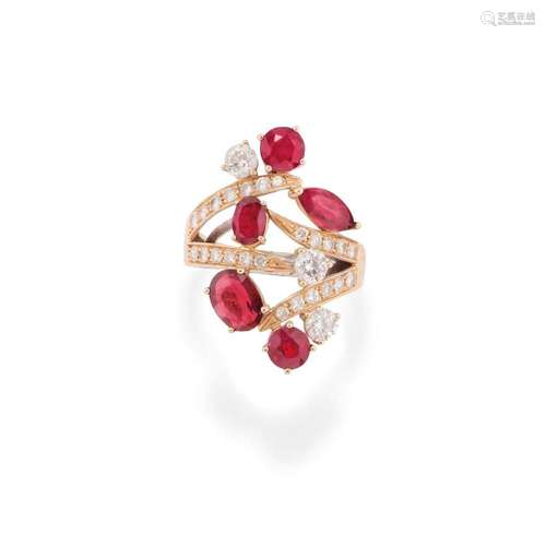 ruby and diamond ring