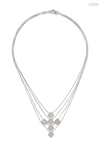 necklace with diamond pendant, salvini